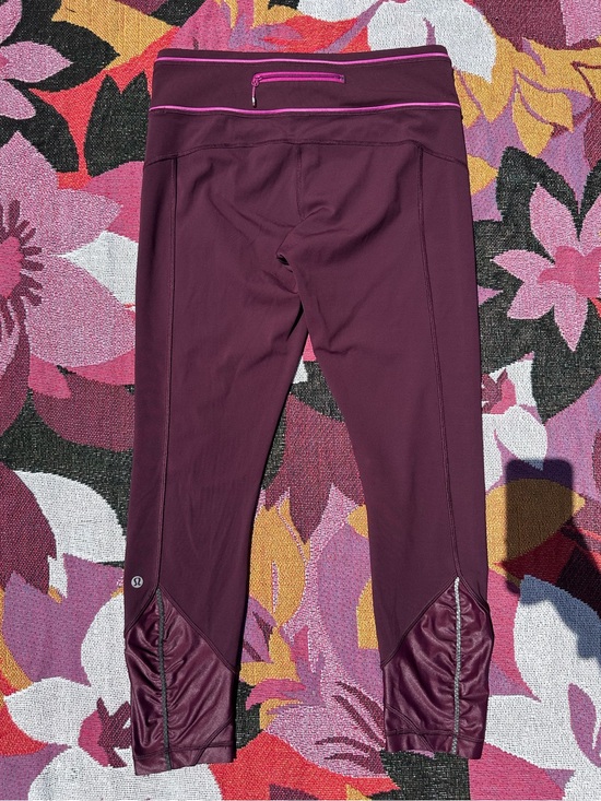 lululemon athletica Pants - lululemon athletica Pace Queen Leggings Bordeaux Drama Maroon